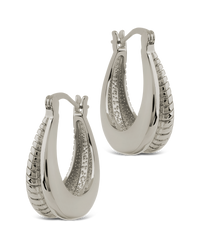 Athena Ribbed Hoops