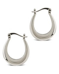Athena Ribbed Hoops