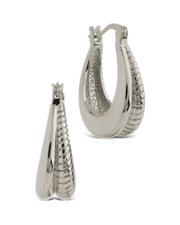 Athena Ribbed Hoops
