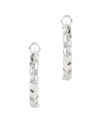Harlee Geometric Link Hoops
