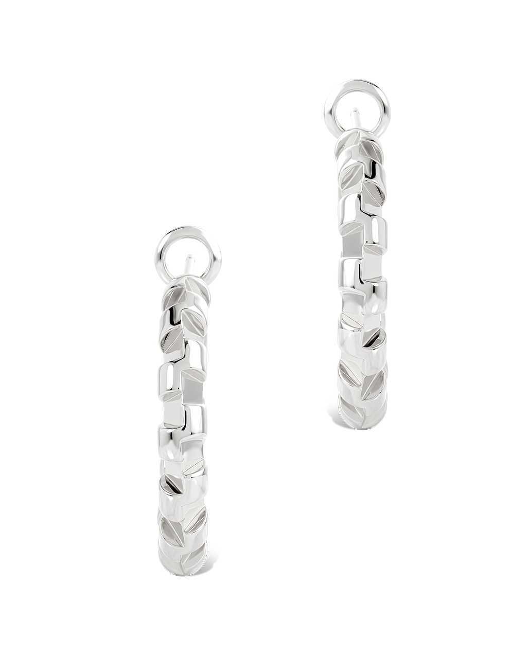 Harlee Geometric Link Hoops