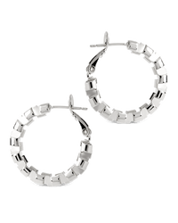 Harlee Geometric Link Hoops