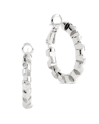 Harlee Geometric Link Hoops
