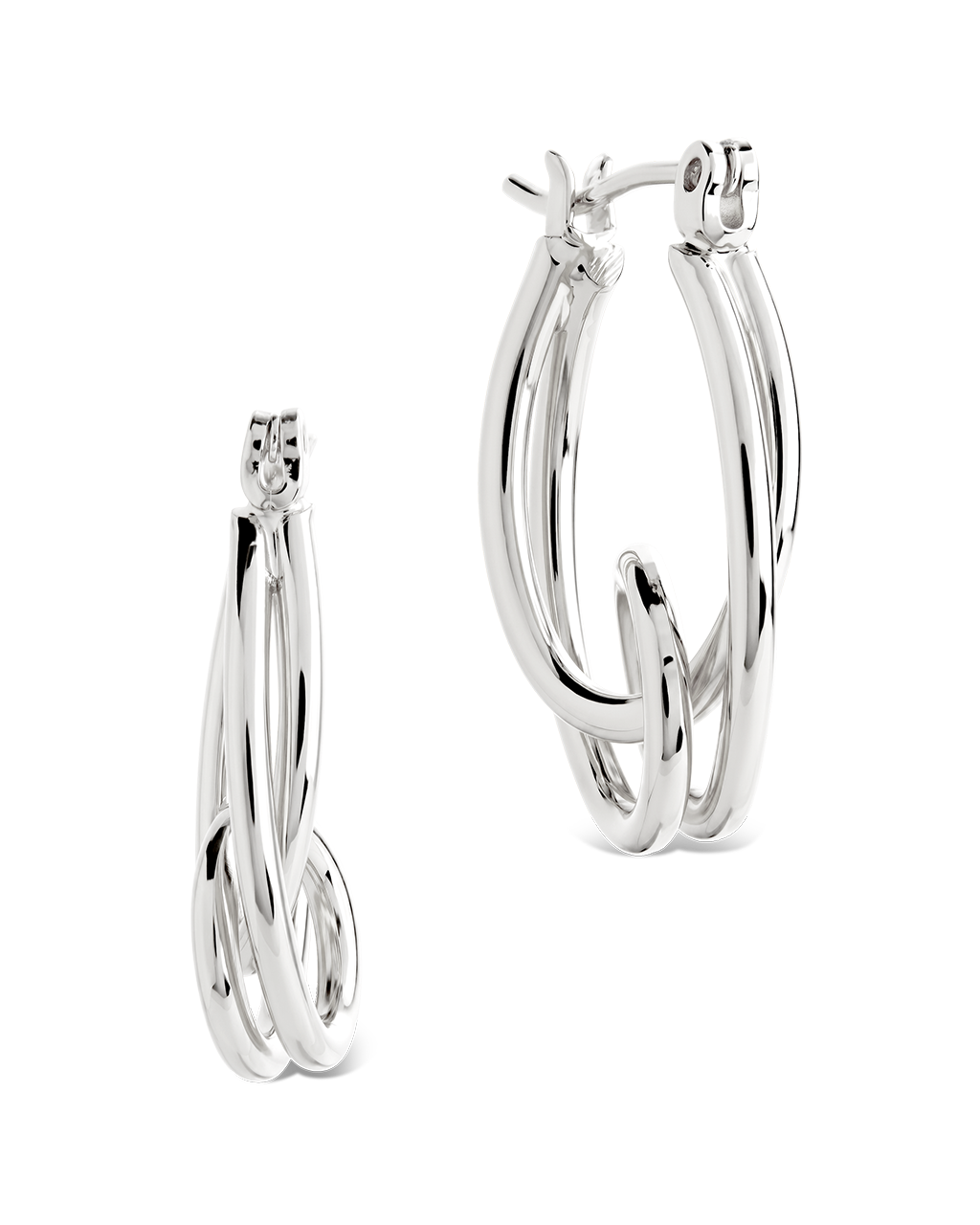 Hayden Sculpted Wave Hoops