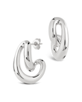 Kaia Melted Curve Hoop Earrings