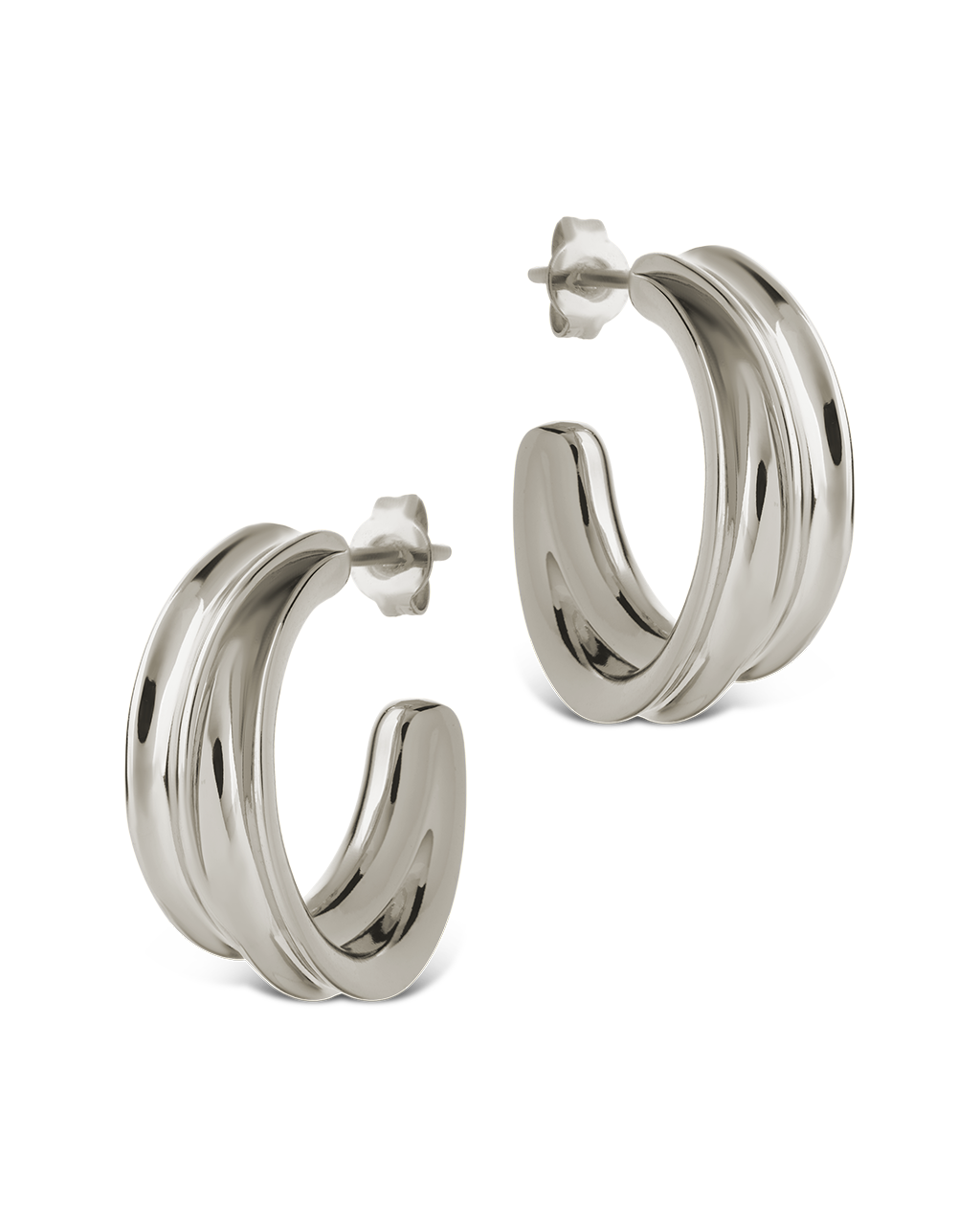 Kassidy Double Curve Bold Hoops