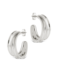 Kassidy Double Curve Bold Hoops