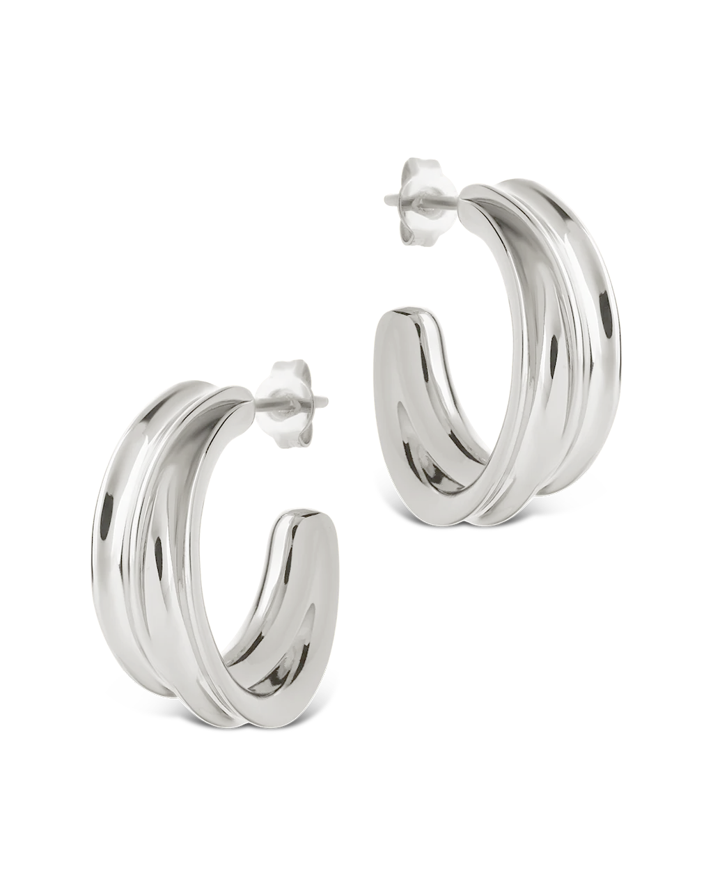 Kassidy Double Curve Bold Hoops