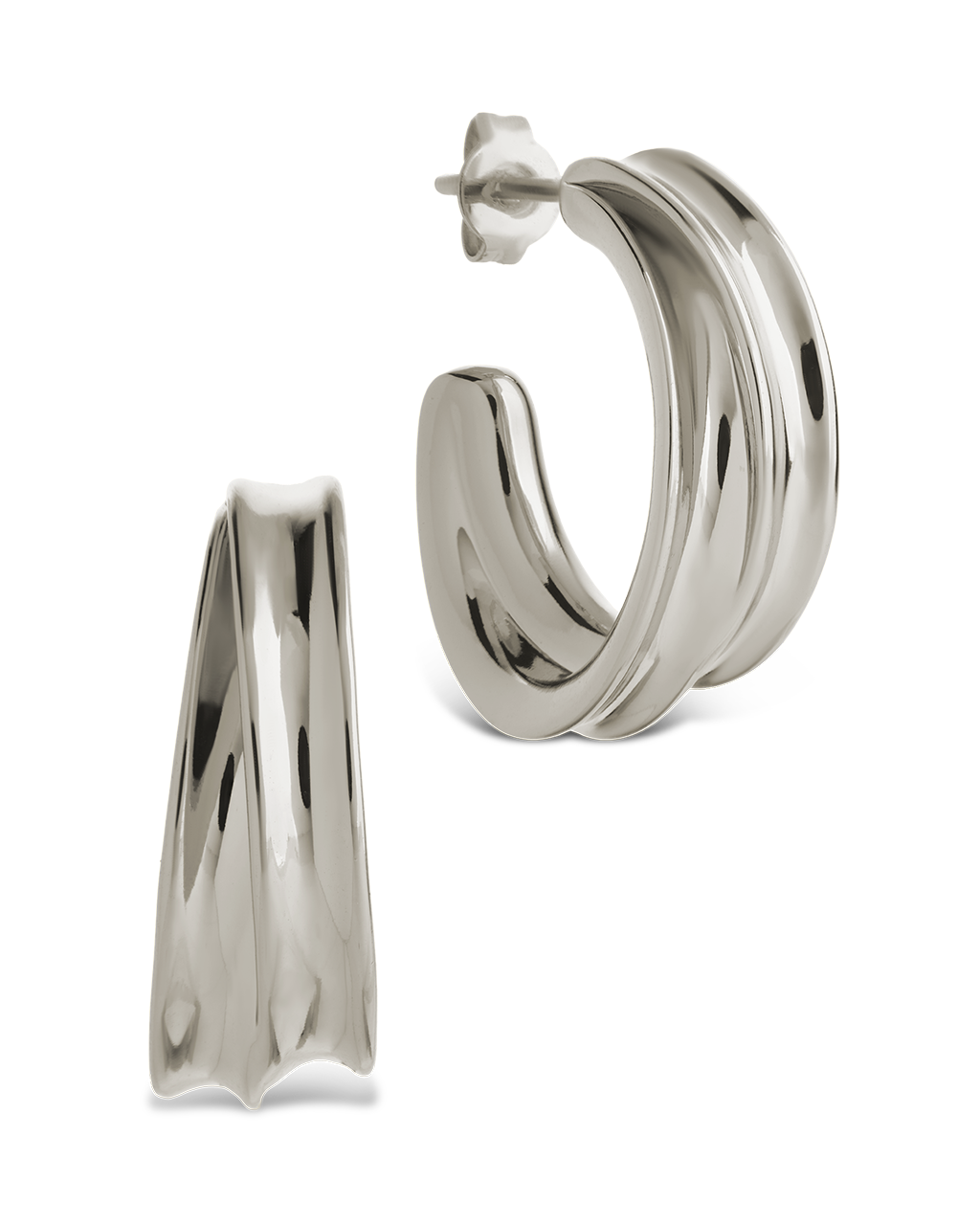 Kassidy Double Curve Bold Hoops