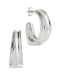 Kassidy Double Curve Bold Hoops
