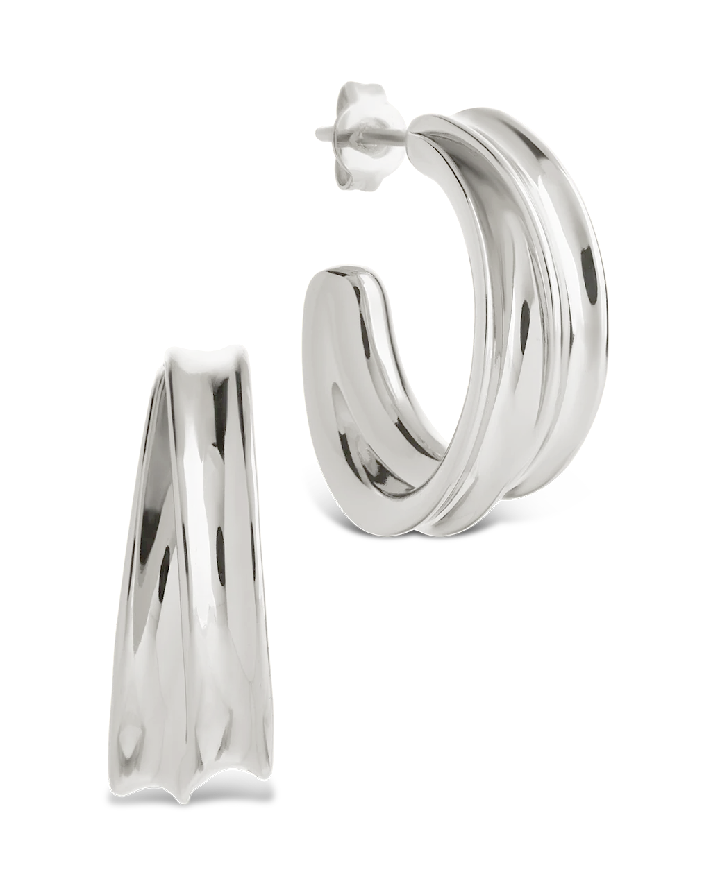 Kassidy Double Curve Bold Hoops