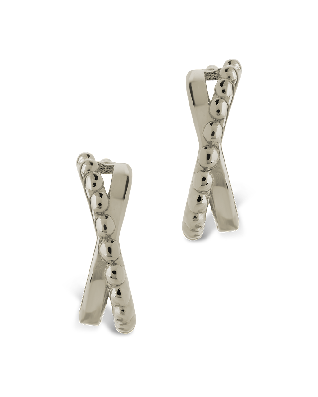 Hinged Hoop Huggie Earrings