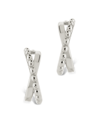 Hinged Hoop Huggie Earrings