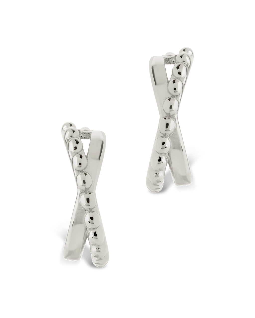 Hinged Hoop Huggie Earrings
