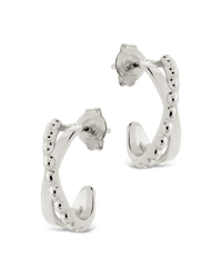 Hinged Hoop Huggie Earrings