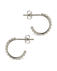 Hinged Hoop Huggie Earrings