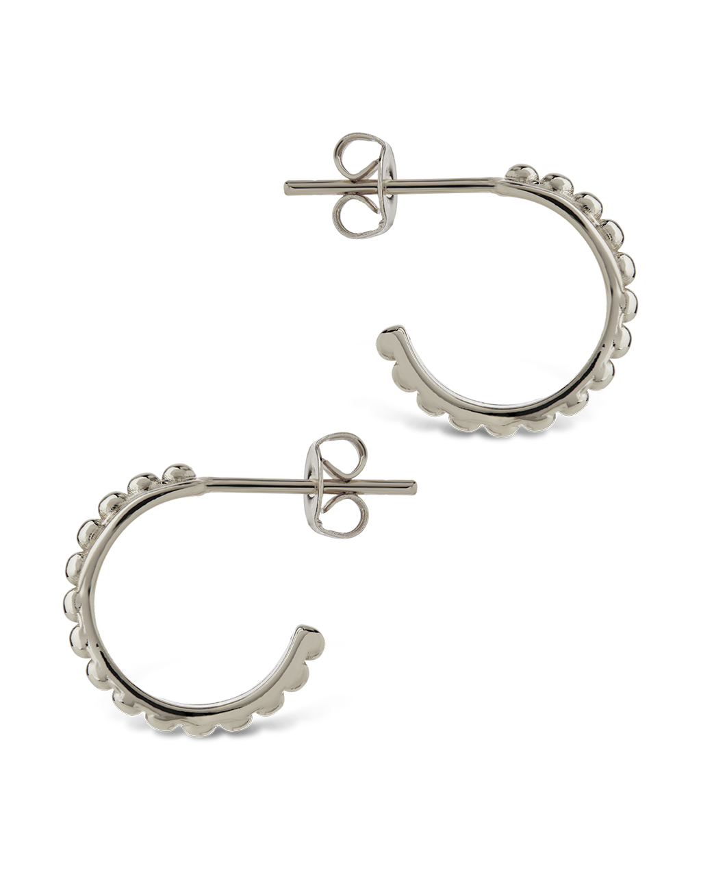 Hinged Hoop Huggie Earrings