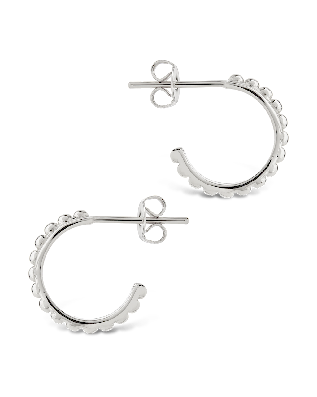 Hinged Hoop Huggie Earrings
