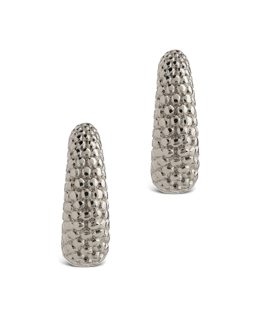 Twisted Ribbed Hoop Earrings