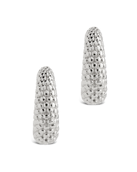 Twisted Ribbed Hoop Earrings