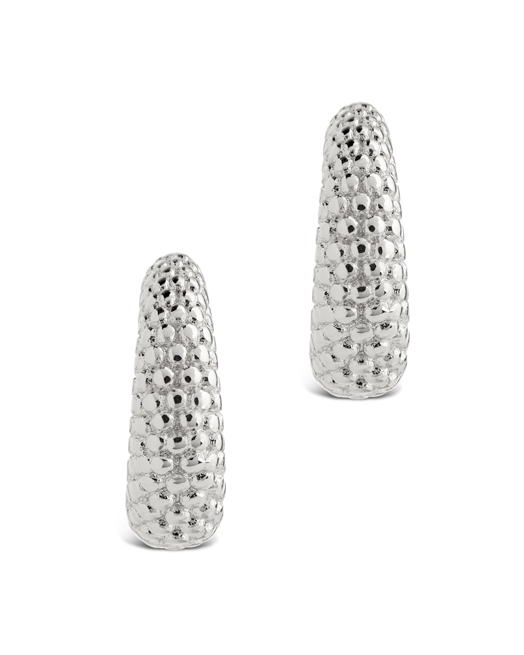 Twisted Ribbed Hoop Earrings