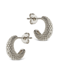 Twisted Ribbed Hoop Earrings