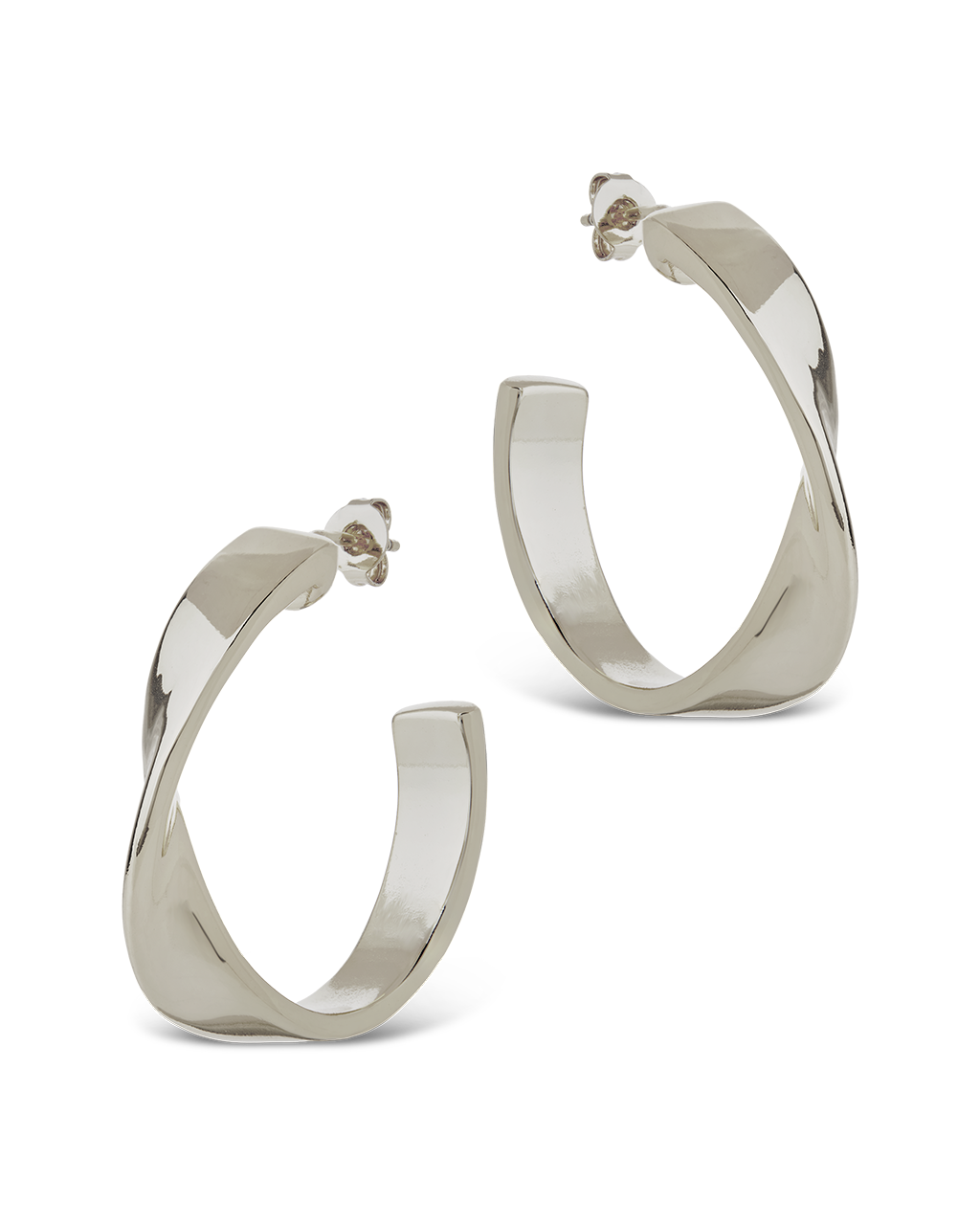 Wide Tube Hoop Earrings