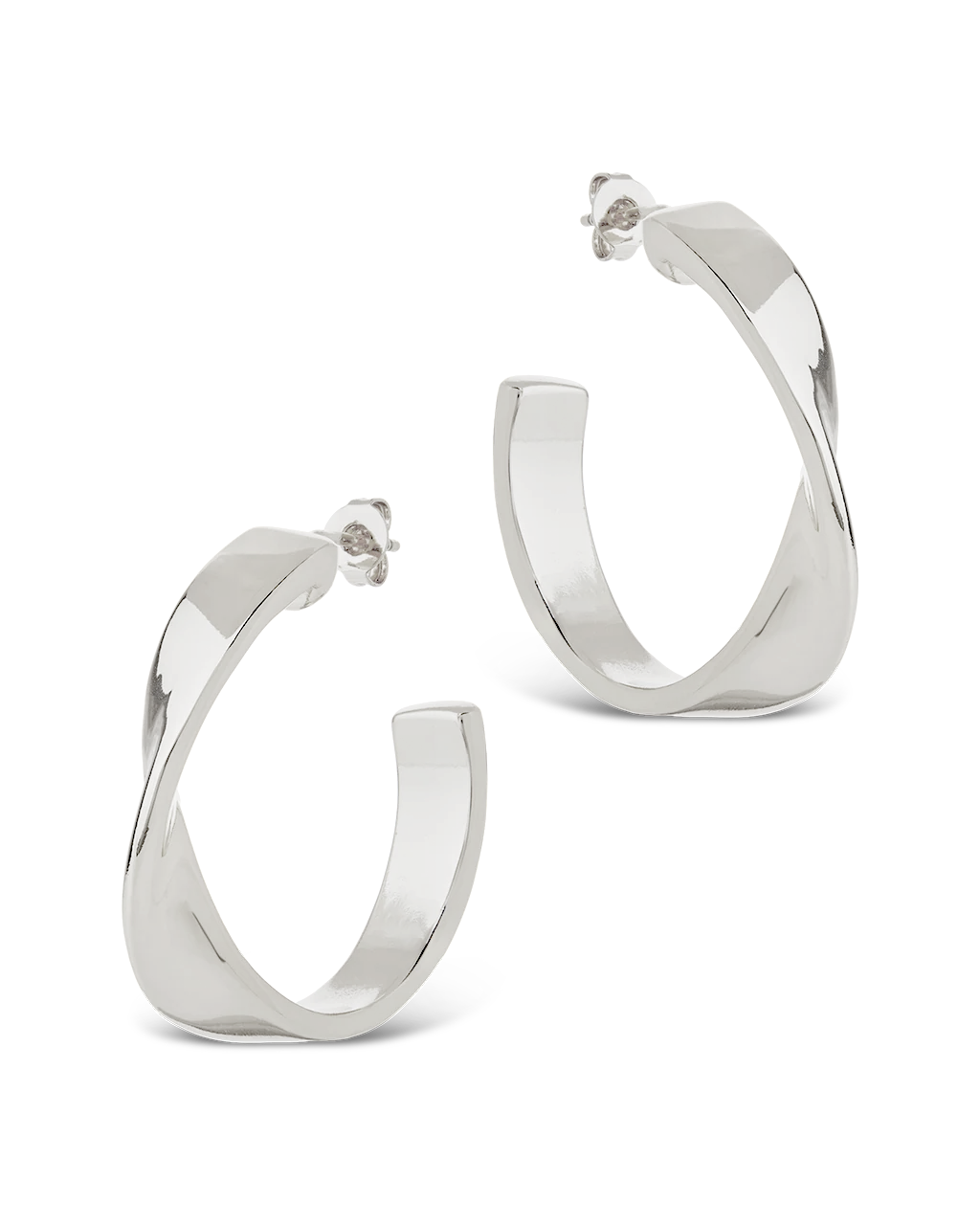 Wide Tube Hoop Earrings