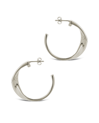 Wide Tube Hoop Earrings