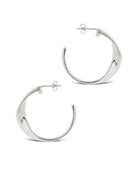 Wide Tube Hoop Earrings