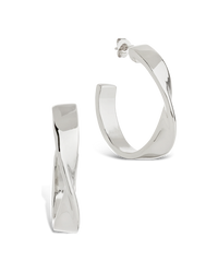 Wide Tube Hoop Earrings