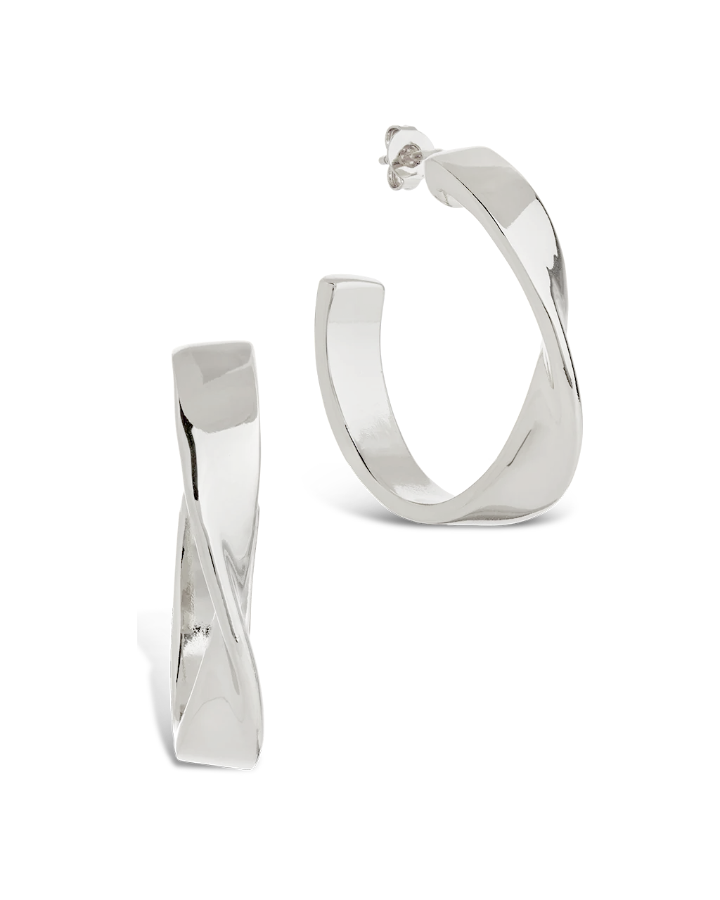 Wide Tube Hoop Earrings