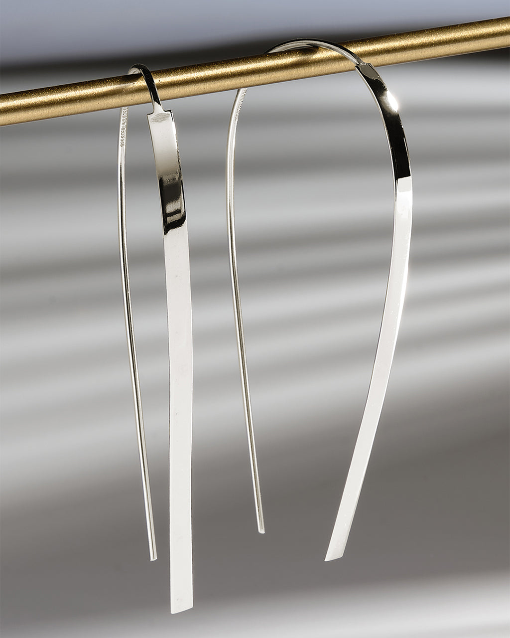 Sterling Silver Bar Threader Earrings