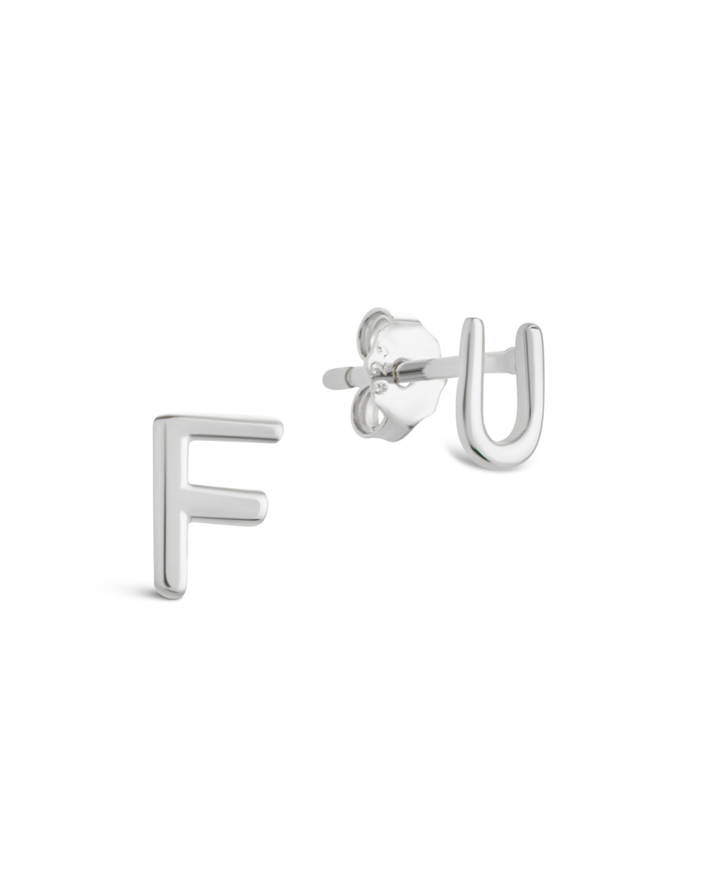 Sterling Silver FU Studs
