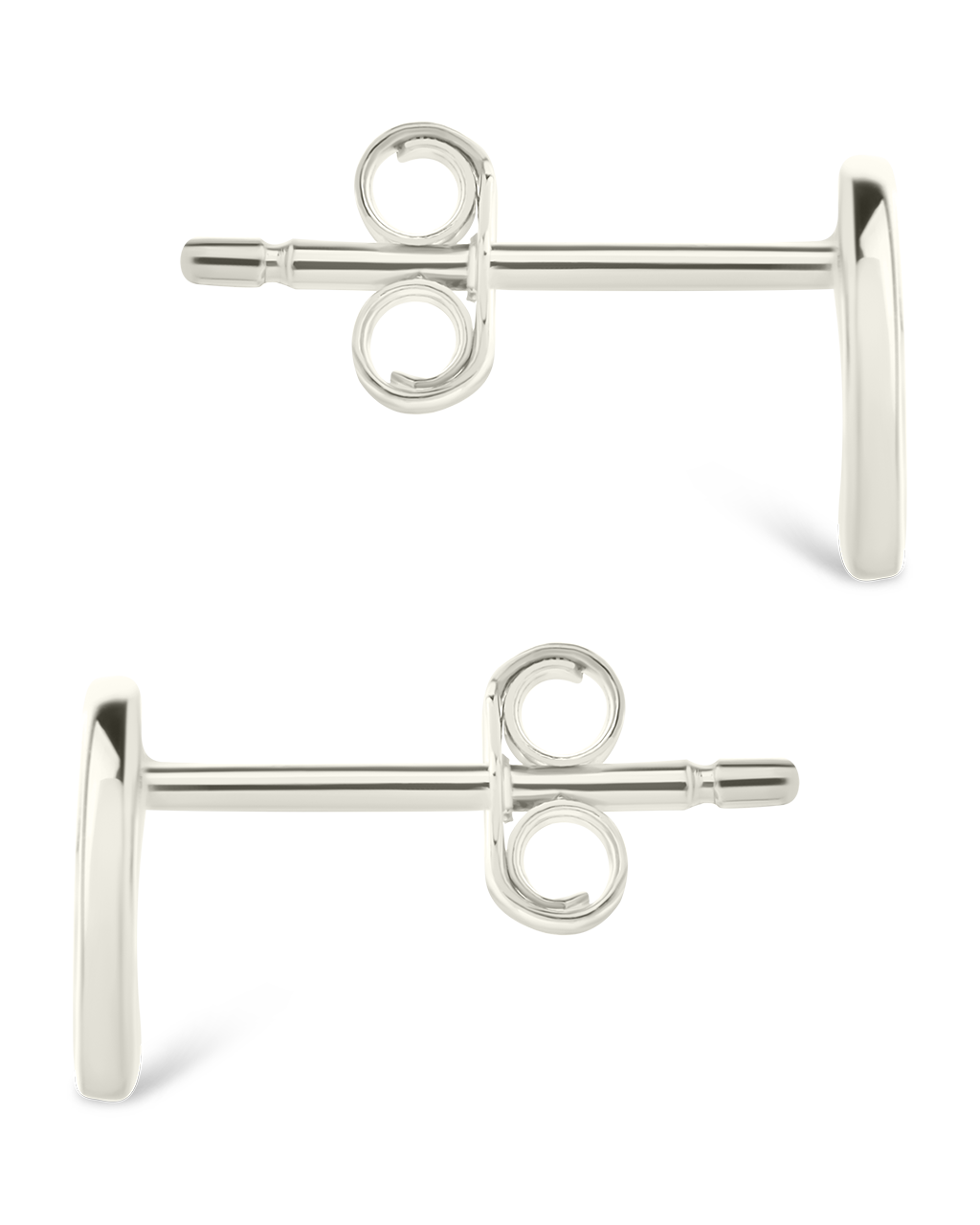 Sterling Silver Peace Sign Studs