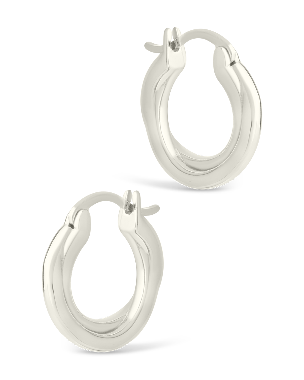 Sterling Silver Janice Twisted Hoop Earrings