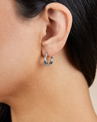 Sterling Silver Janice Twisted Hoop Earrings - Sterling Forever