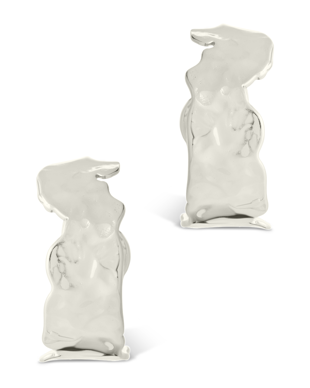 Sterling Silver Anna Textured Hoop Earrings