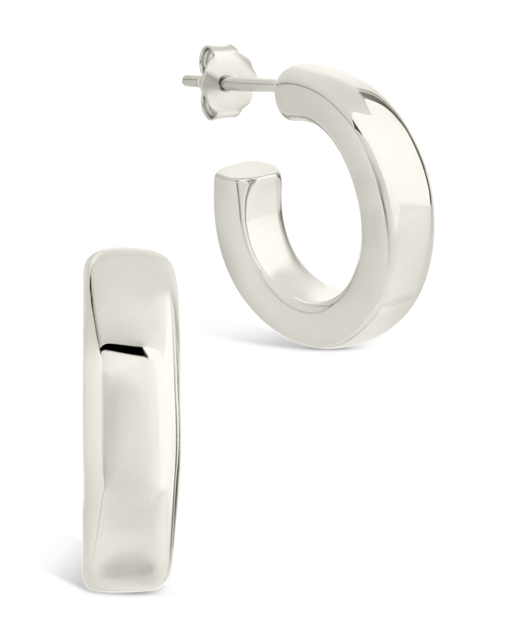 Sterling Silver Marisa Polished Stud Earrings