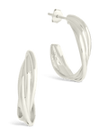 Sterling Silver Monique Twisted Stud Earrings - Sterling Forever