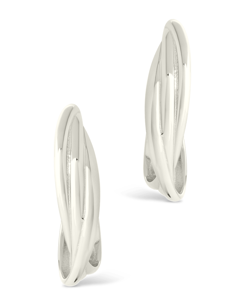 Sterling Silver Monique Twisted Stud Earrings - Sterling Forever