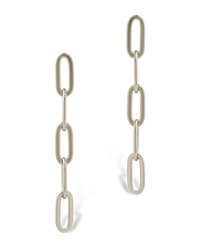 Sterling Silver Jennifer Paperclip Chain Drop Earrings