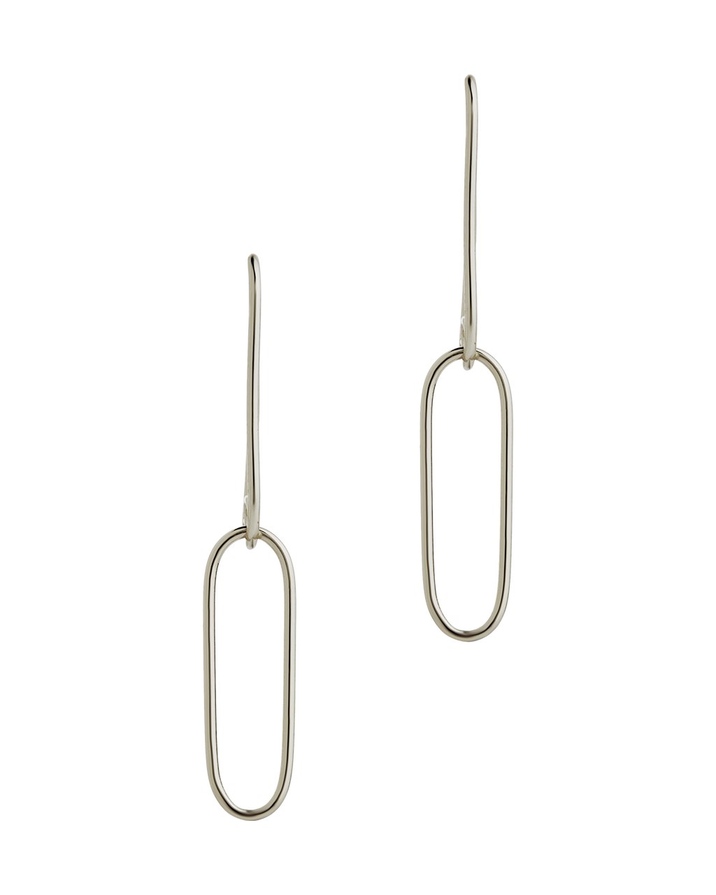 Sterling Silver Kailey Paperclip Dual-Drop Earrings