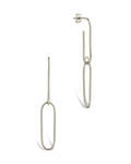 Sterling Silver Kailey Paperclip Dual-Drop Earrings