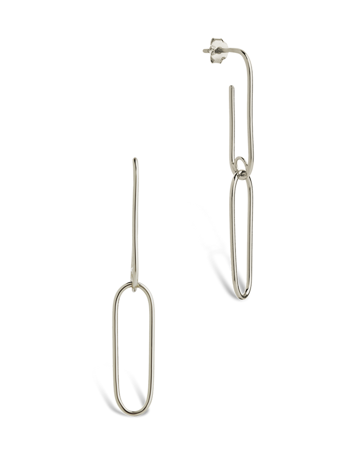 Sterling Silver Kailey Paperclip Dual-Drop Earrings