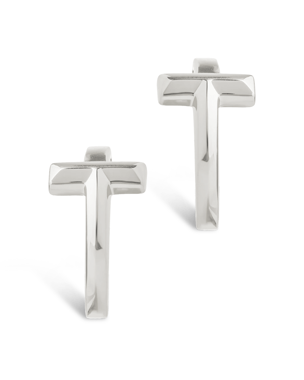 Sterling Silver Kaira Crossbar Hoops - Sterling Forever