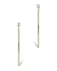 Sterling Silver Kamryn Luxe Stone Accent Hoops - Sterling Forever