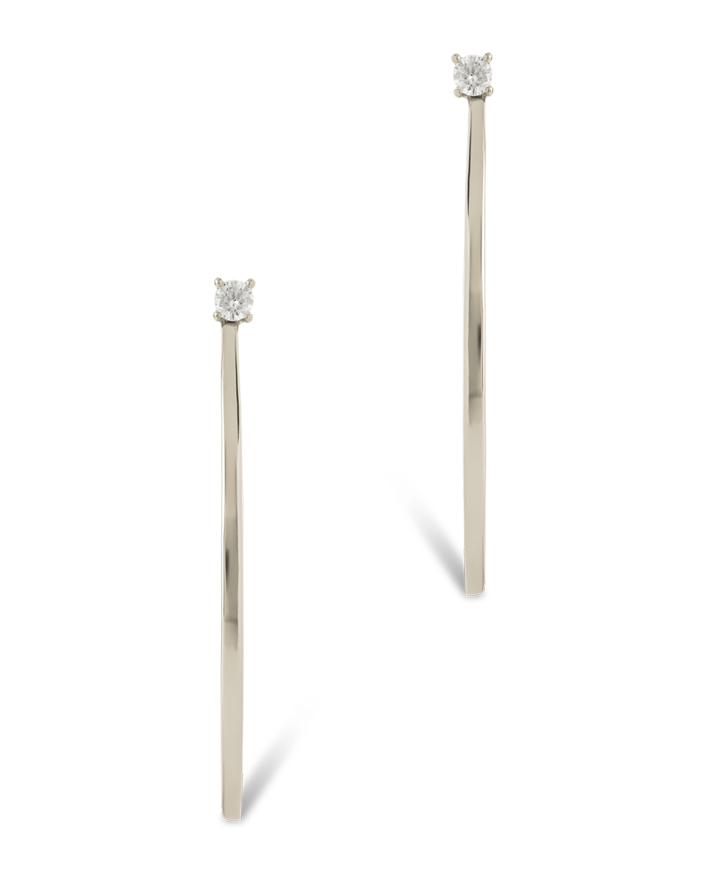 Sterling Silver Kamryn Luxe Stone Accent Hoops - Sterling Forever