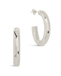 Rory Polished Tube Hoop Earrings - Sterling Forever