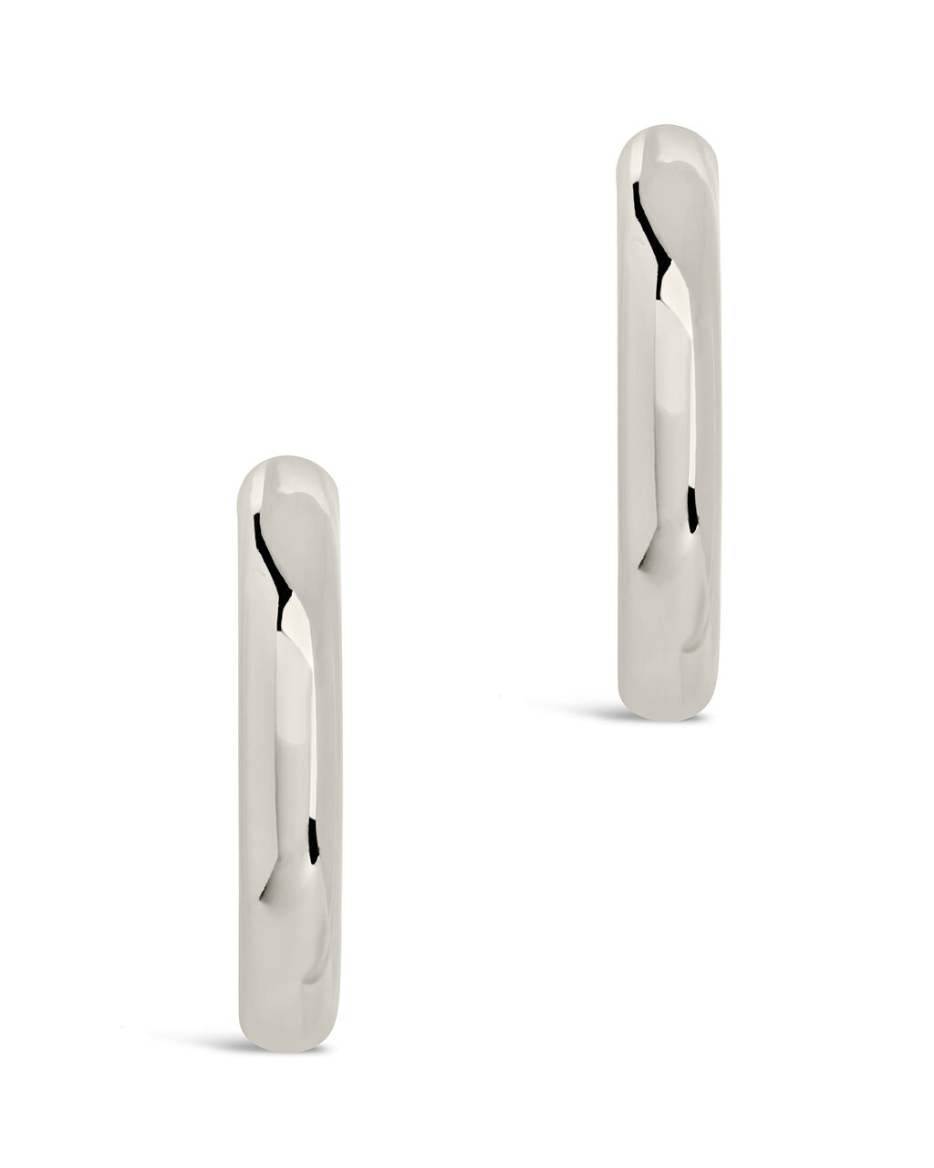 Rory Polished Tube Hoop Earrings - Sterling Forever